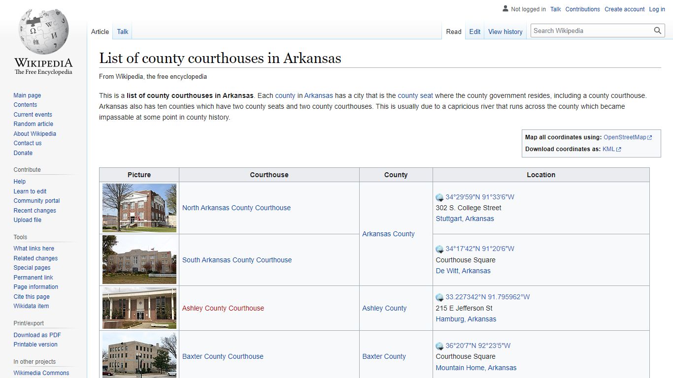 List of county courthouses in Arkansas - Wikipedia